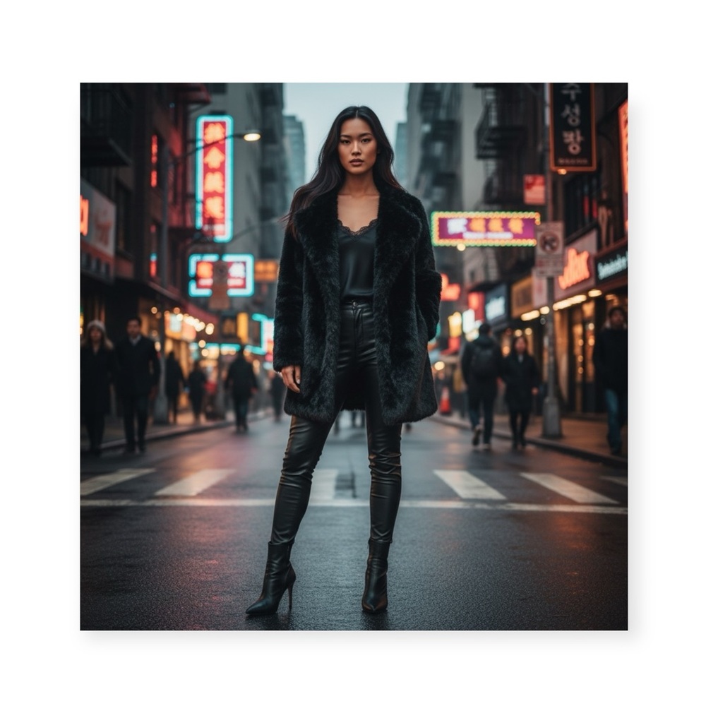 Zara 𒀭 Shiny Faux Fur Draped Front Cuddly Soft Teddy Coat 𒀭 Black 𒀭 Medium